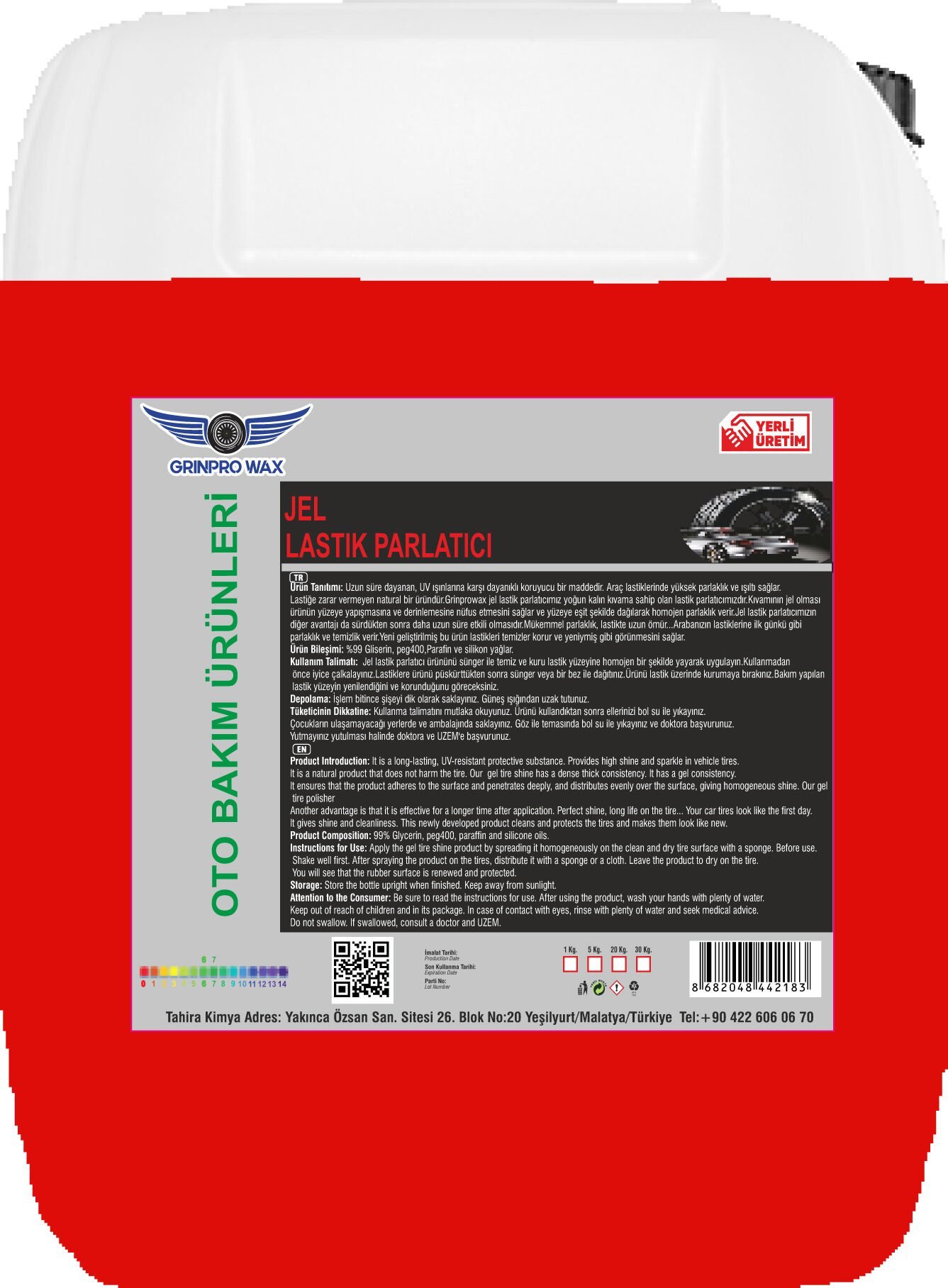 JEL LASTIK PARLATICI 20 lt