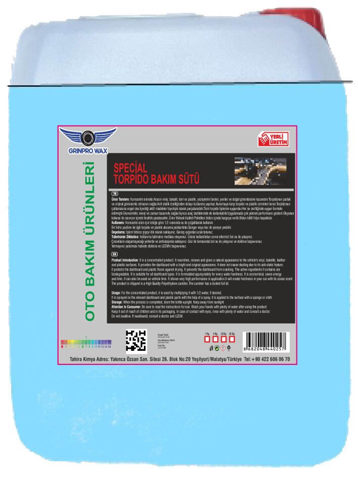 SPECİAL TORPİDO BAKIM SÜTÜ 5 Lt