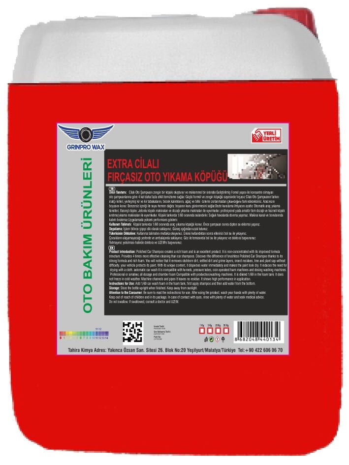 EXTRA CİLALI OTO YIKAMA KÖPÜĞÜ 5 Lt