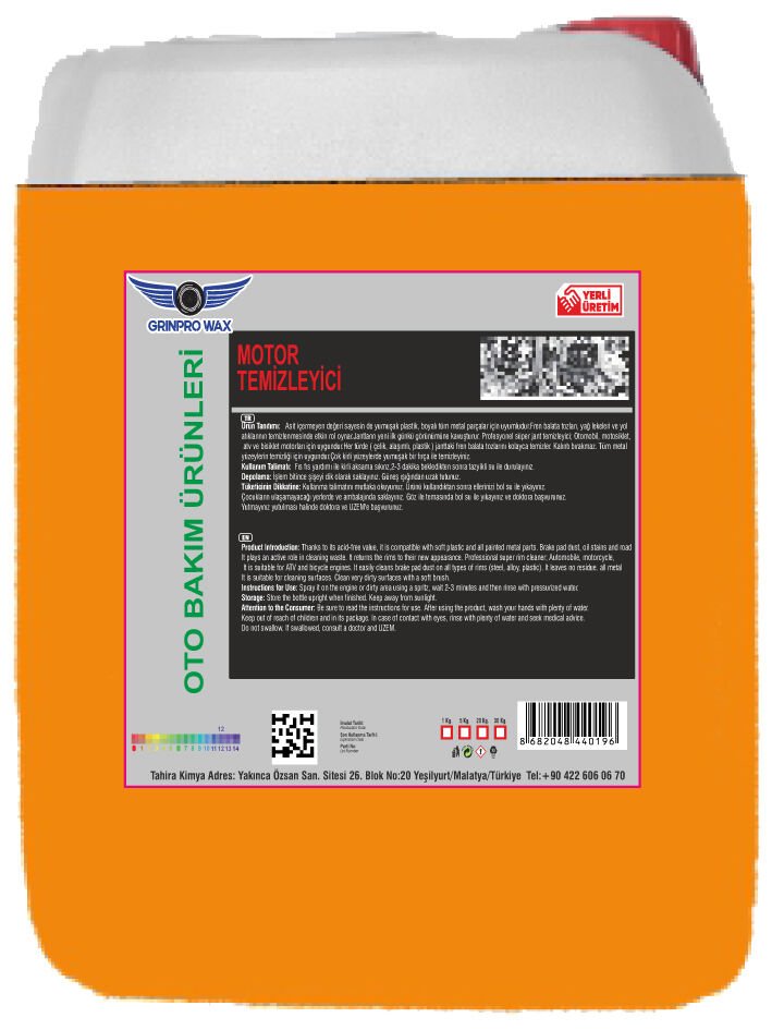 MOTOR TEMİZLEYİCİ 5 Lt