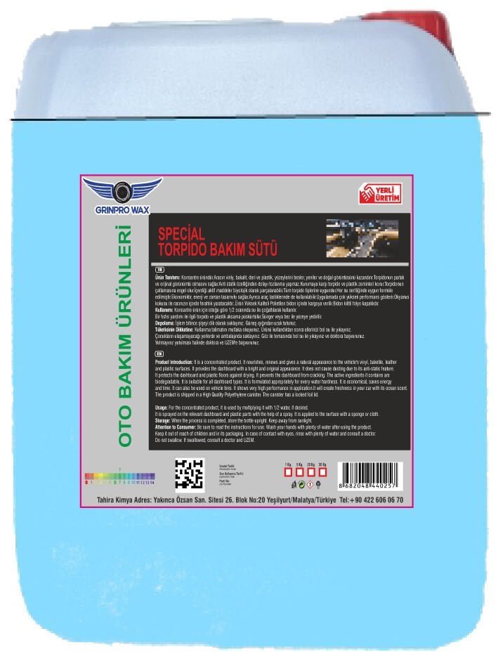 SPECİAL TORPİDO BAKIM SÜTÜ 5 Lt